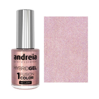 H86 Glitter Rosa Com Reflexos Dourados