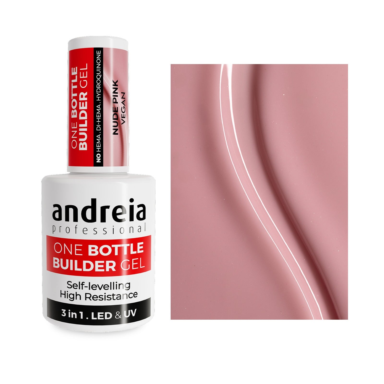 Andreia One Bottle Builder Gel Nude Pink 14 ml