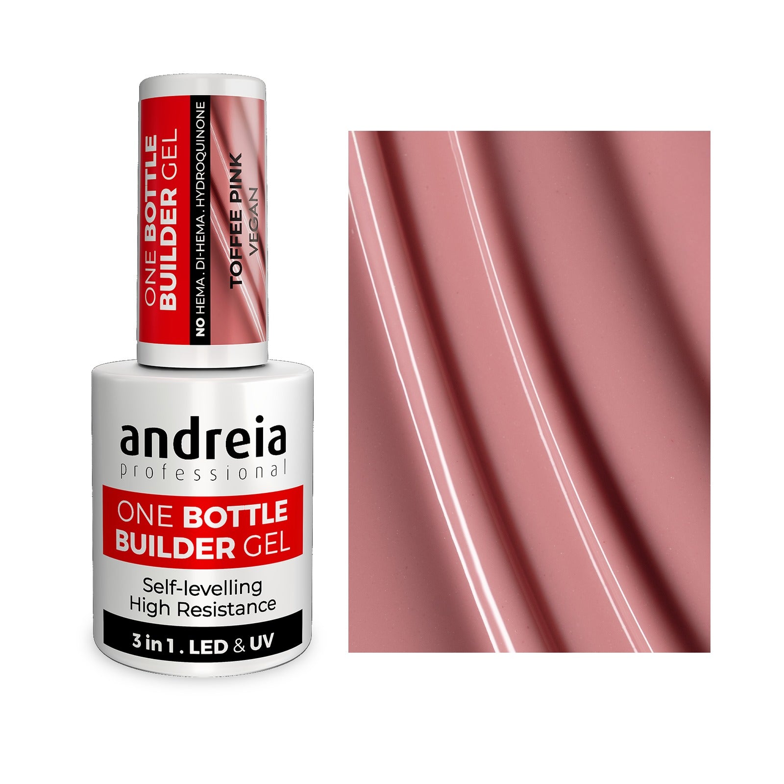 Andreia One Bottle Builder Gel Toffee Pink 14 ml