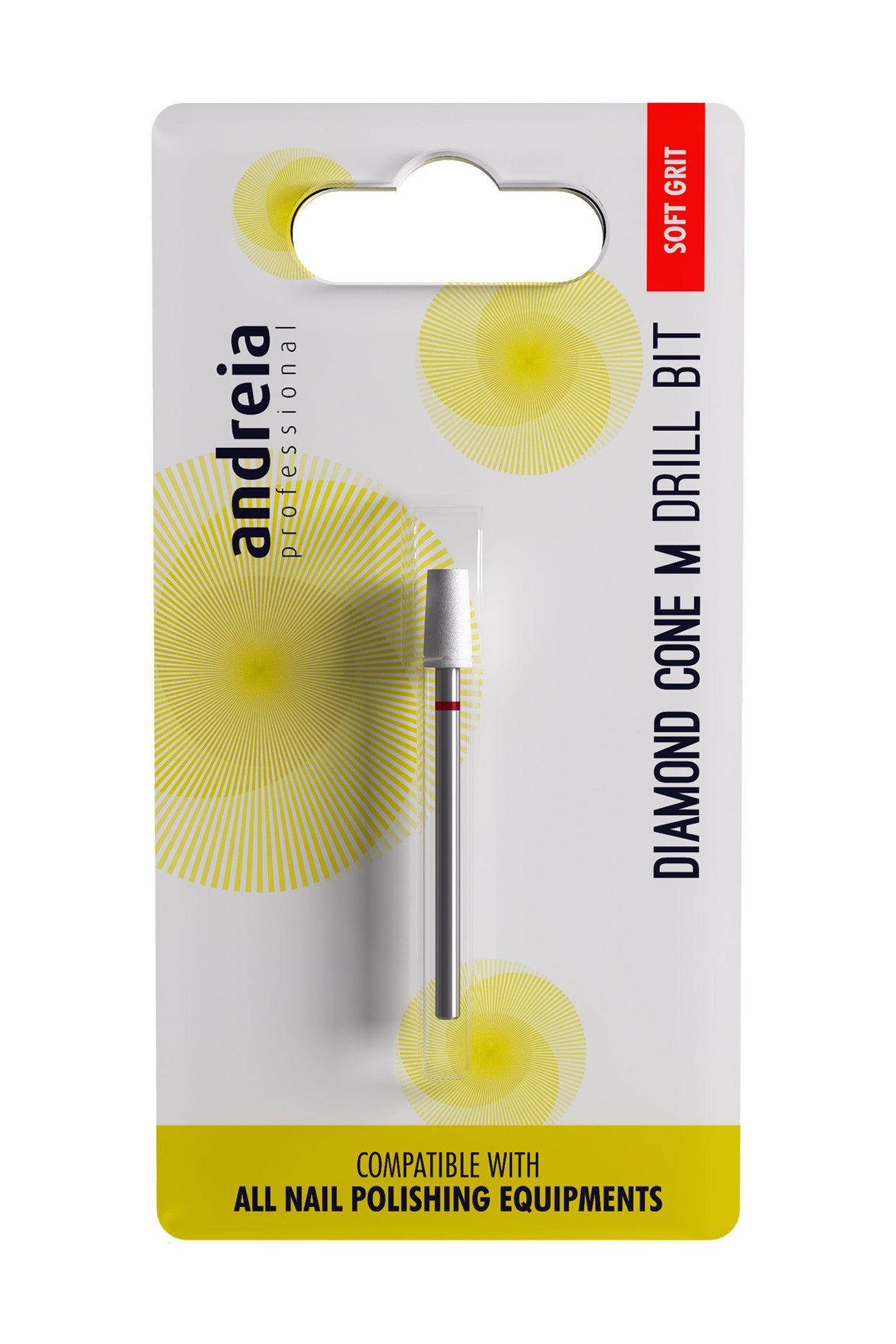 Andreia Drill Bit Ponteiras para Manicure Combinada Cónica Diamante M