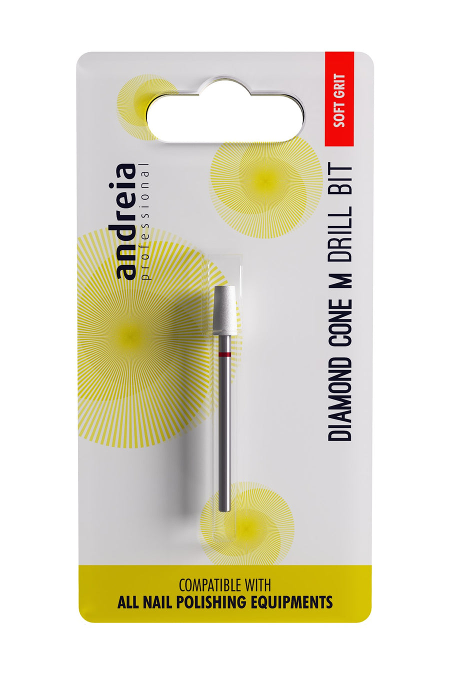 Andreia Drill Bit Ponteiras para Manicure Combinada Cónica Diamante M