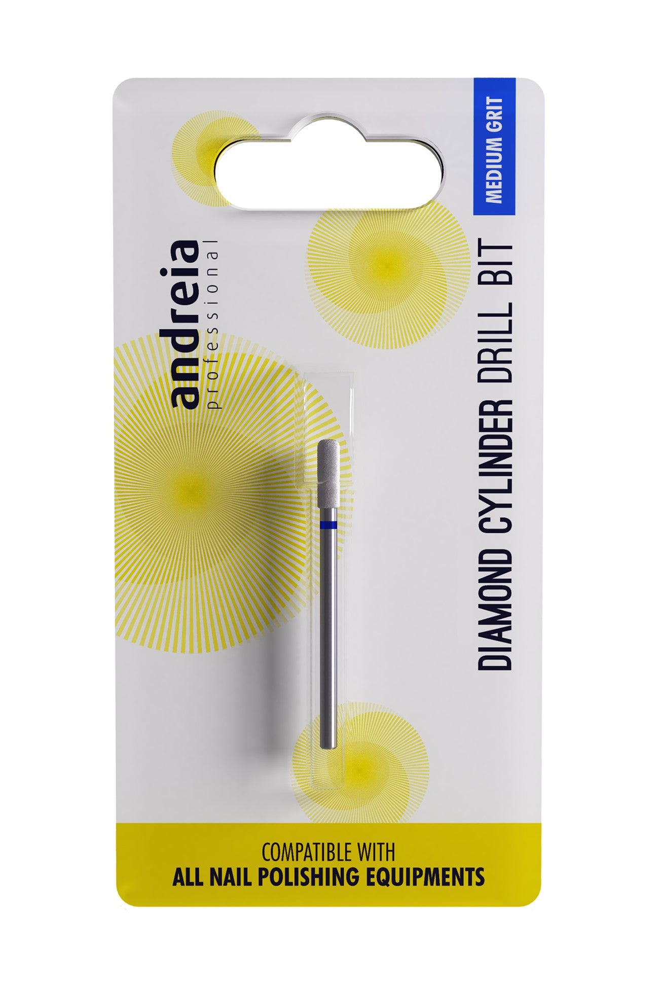 Andreia Drill Bit Ponteiras para Manicure Combinada Cilíndrica Diamante