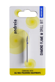 Andreia Drill Bit Ponteiras para Manicure Combinada Chama Diamante M