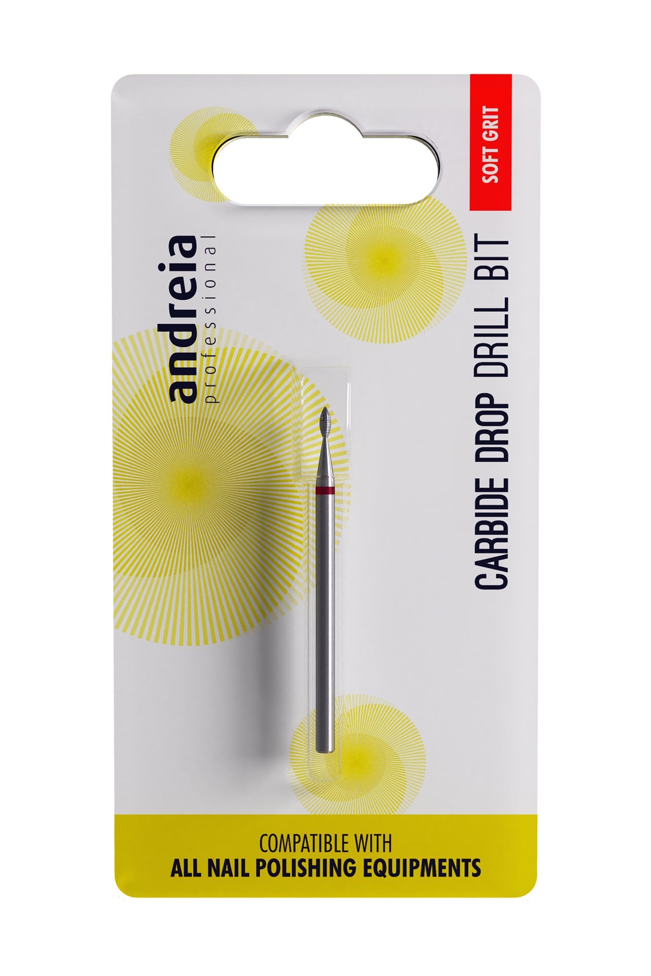 Andreia Drill Bit Ponteiras para Manicure Combinada Gota Carboneto