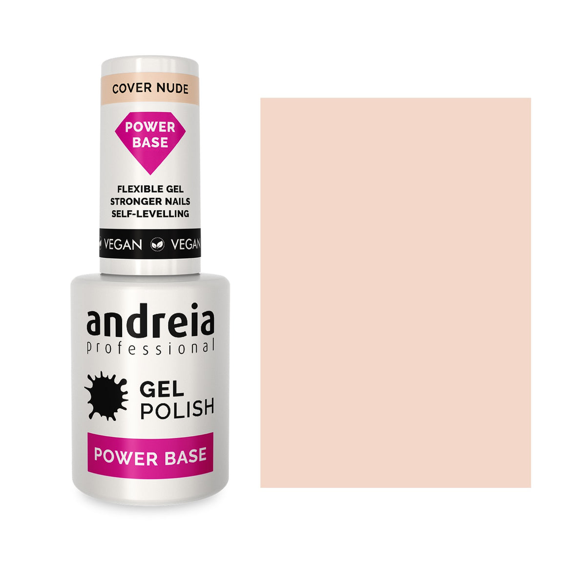Andreia Power Base Base de Verniz Gel 10,5ml Cover Nude