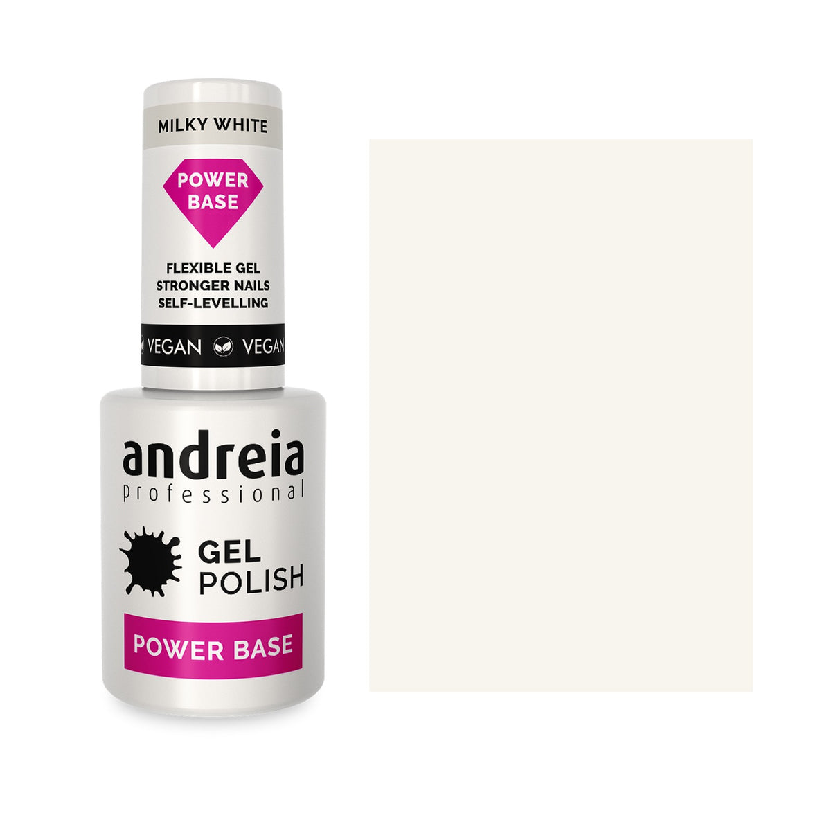 Andreia Power Base Base de Verniz Gel 10,5ml Milky White