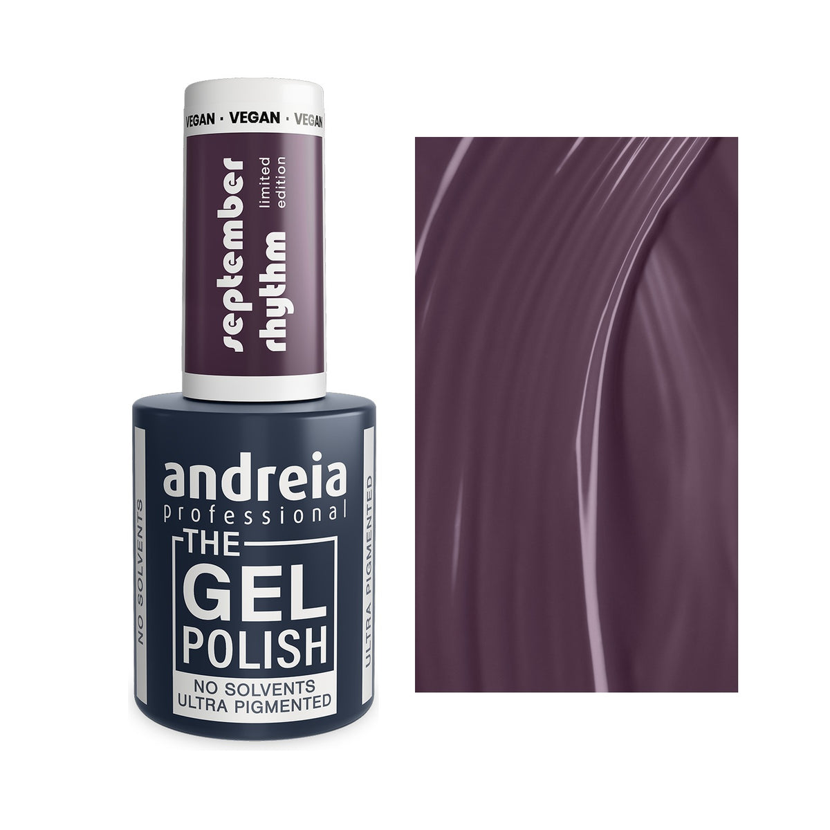 Andreia The Gel Polish SR2 Ameixa, frasco e cor