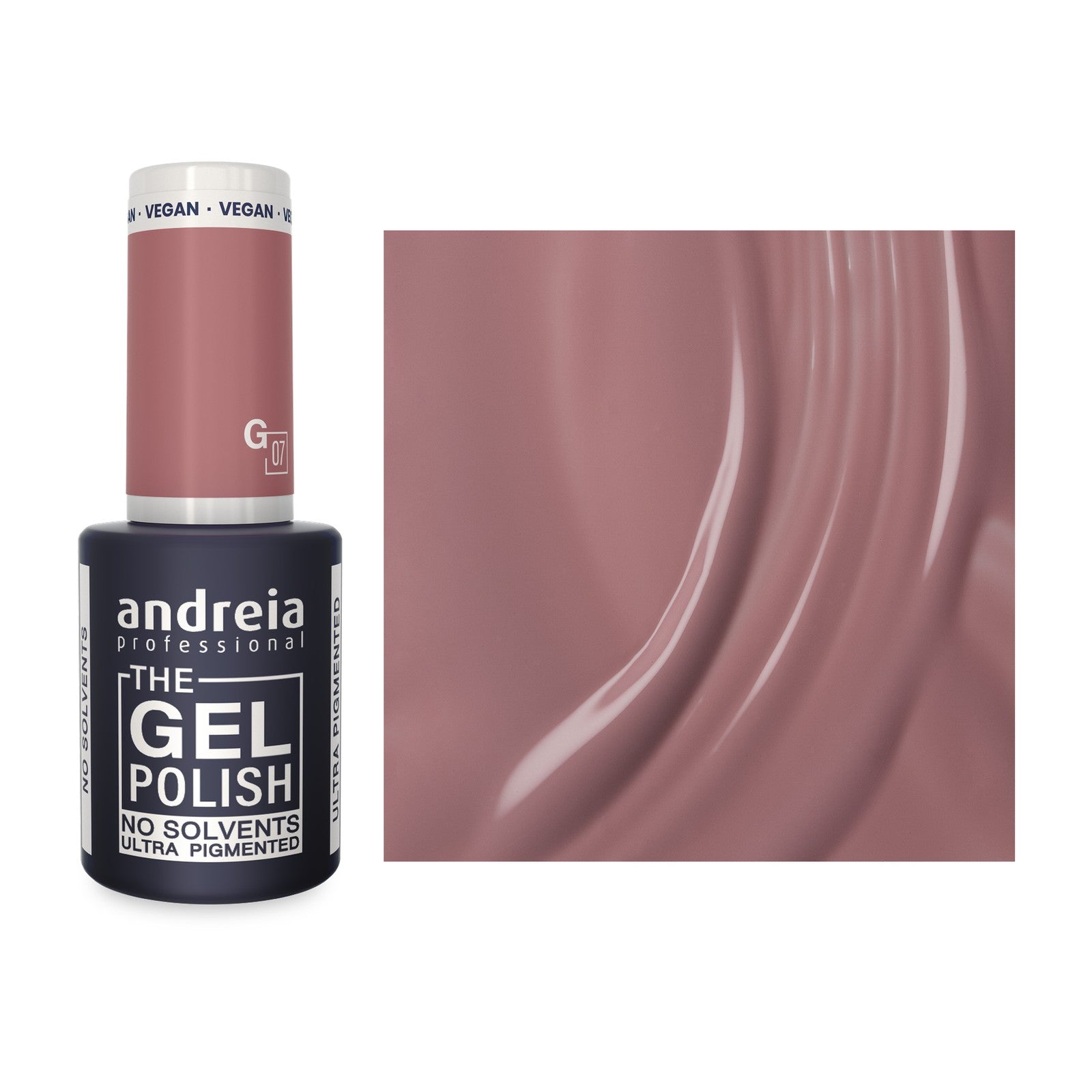Andreia The Gel Polish G07 Rosa Claro — frasco e cor
