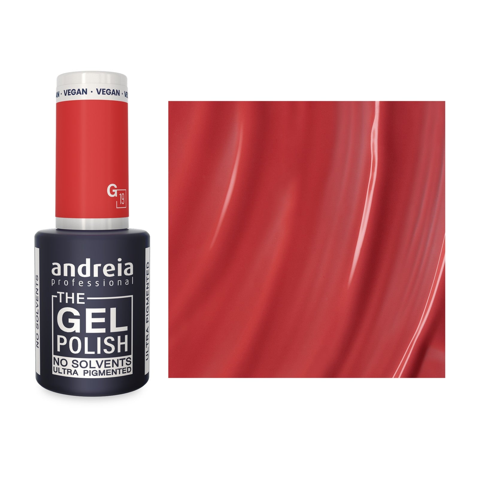 Andreia The Gel Polish G19 Coral — frasco e cor