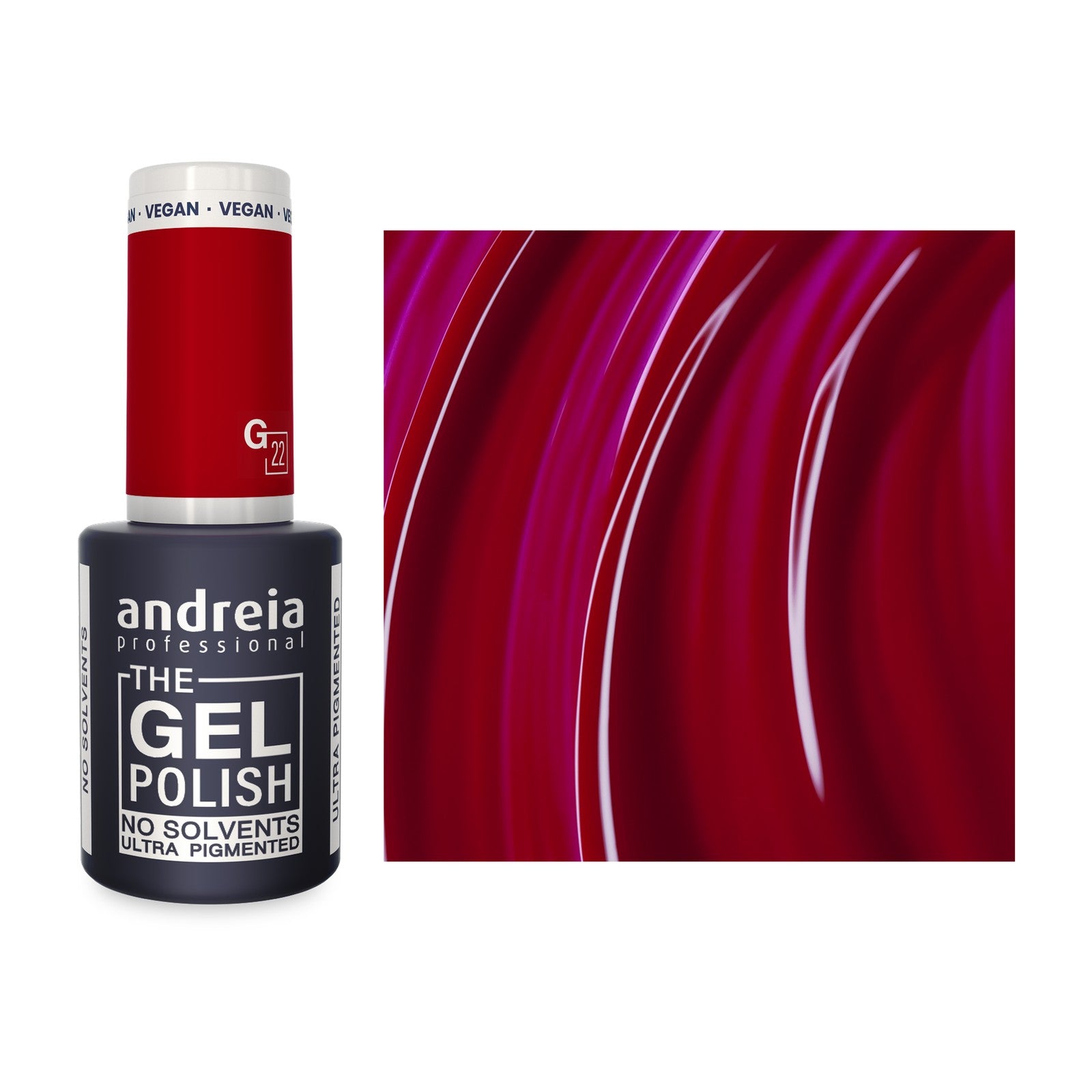 Andreia The Gel Polish G22 Vinho — frasco e cor