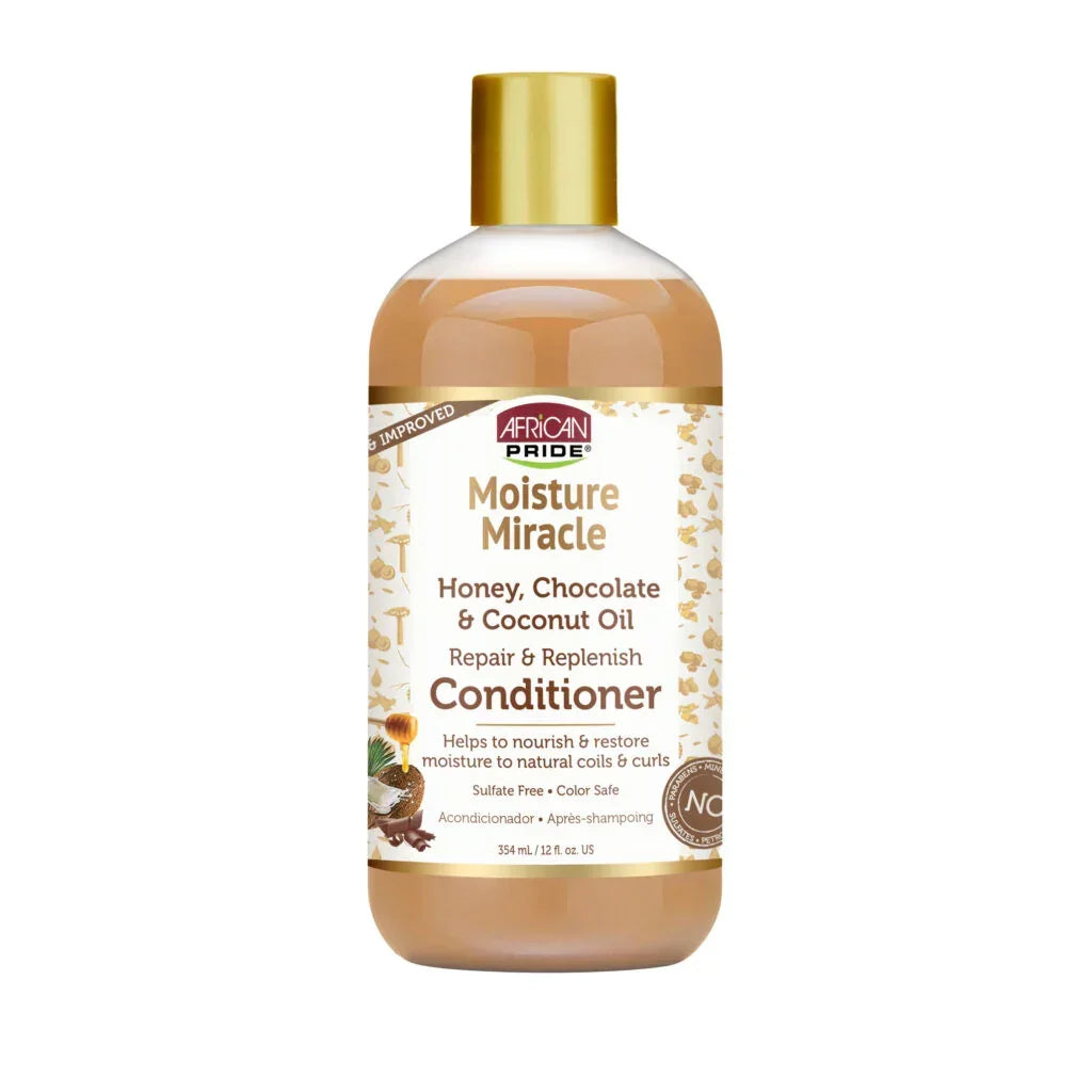 African Pride Moisture Miracle Condicionador 354ml - Ilha dos cosméticos