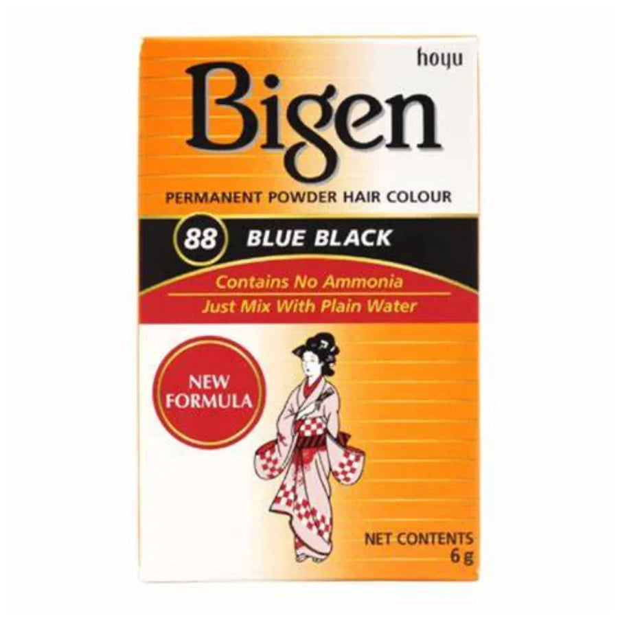 Bigen Coloração Permanente Em Pó Preto Azulado 88 - Ilha dos cosméticos