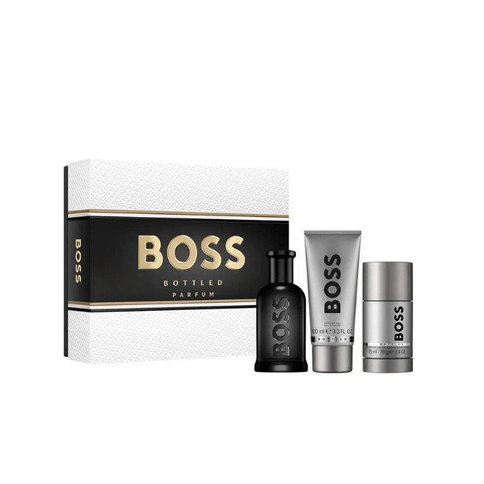 Hugo Boss Bottled Parfum – Coffret 100ml + Shower Gel 100ml + Deo Stick 75g