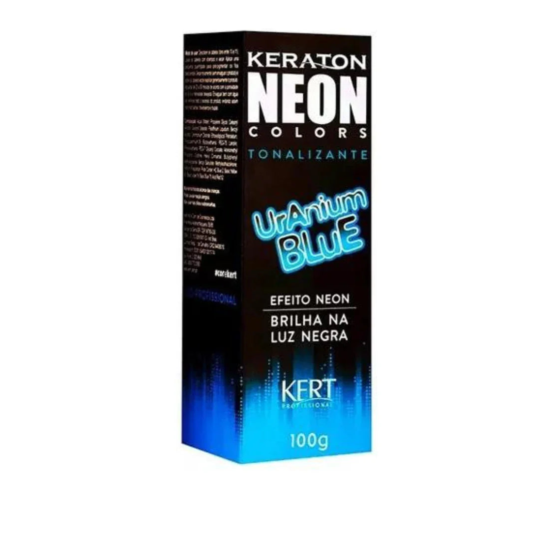 Keraton Neon Colors - Uranium Blue 100g - Ilha dos cosméticos