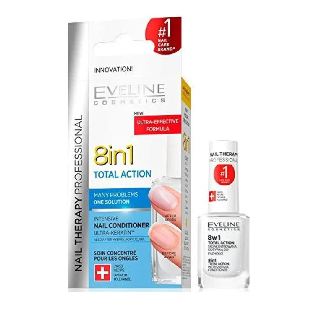 Eveline 8 Em 1 Verniz De Tratamento 12ml - Ilha dos cosméticos