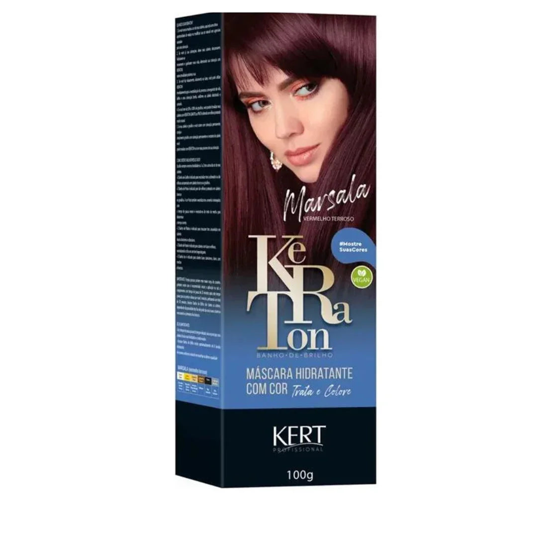 Keraton Banho De Brilho - Marsala100g - Ilha dos cosméticos