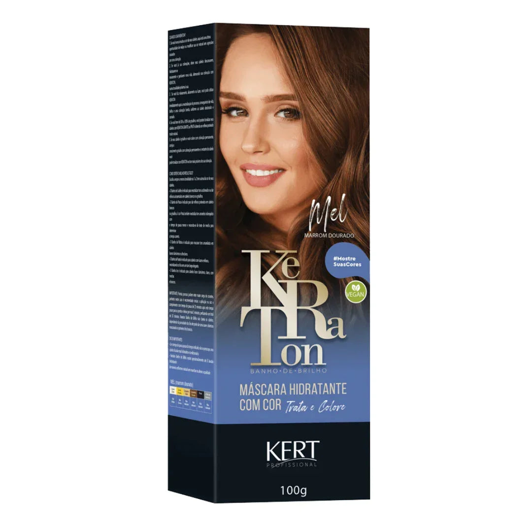 Keraton Banho De Brilho - Mel 100g - Ilha dos cosméticos