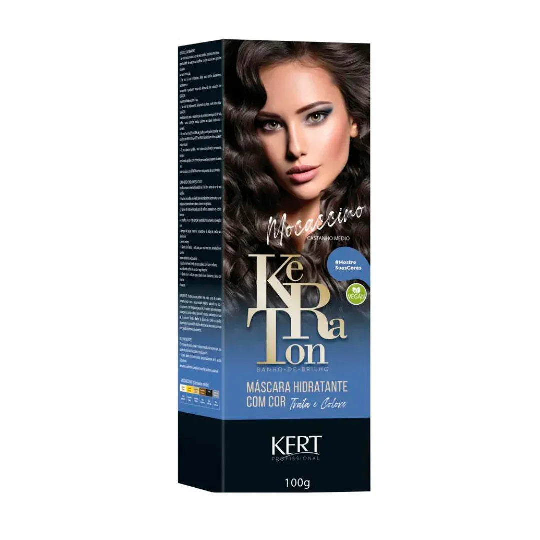 Keraton Banho De Brilho - Mocaccino 100g - Ilha dos cosméticos