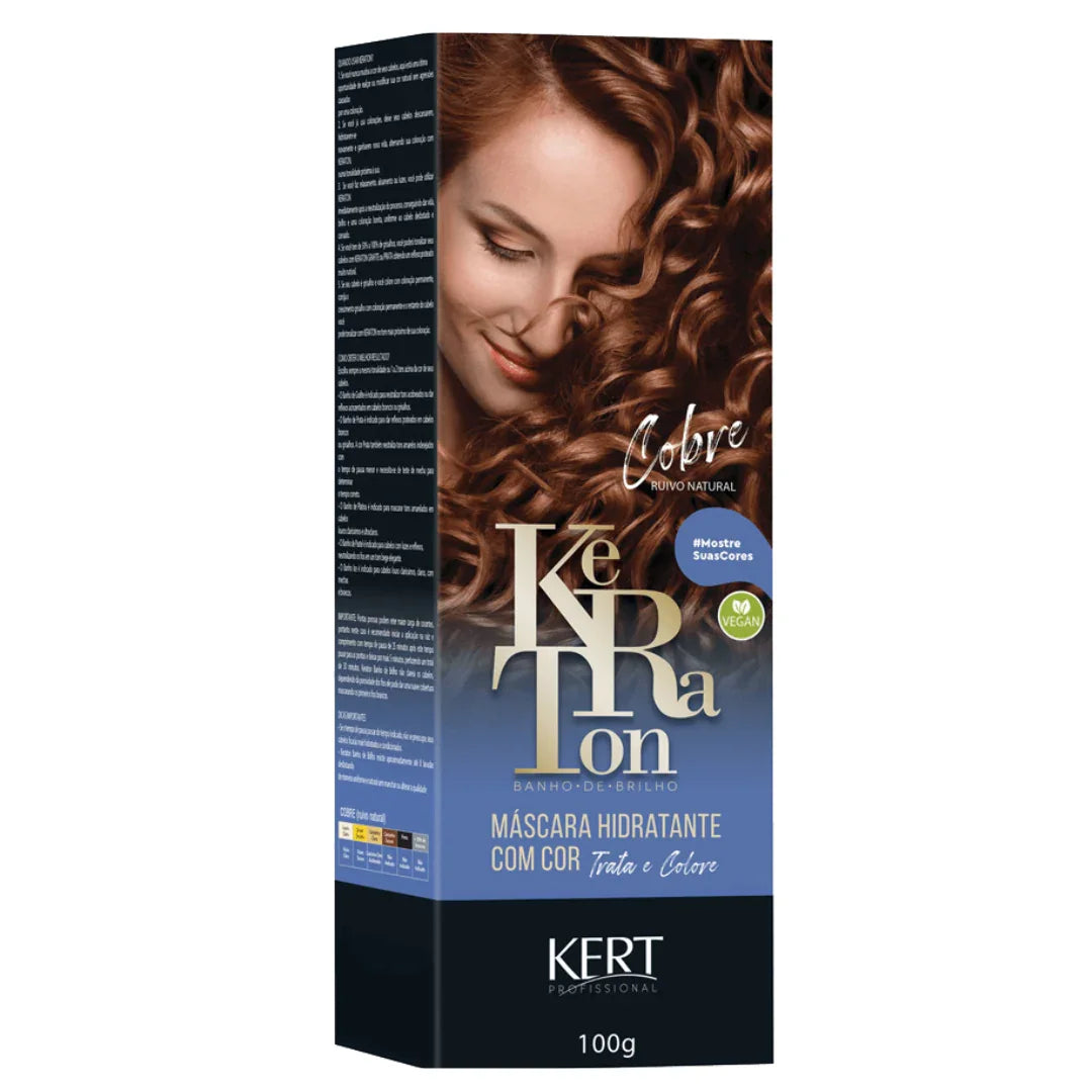 Keraton Banho De Brilho - Cobre 100g - Ilha dos cosméticos