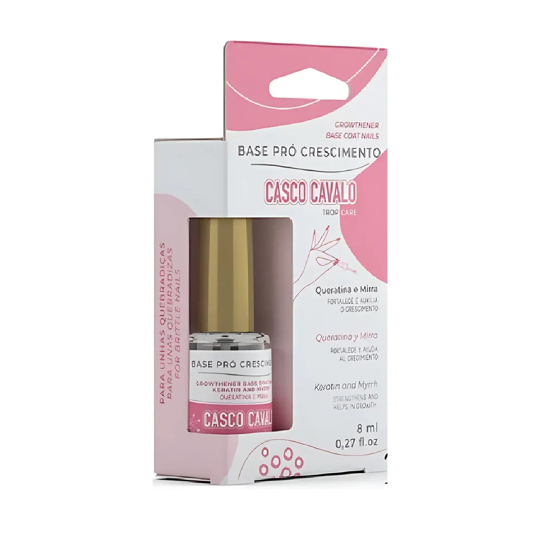 Casco Cavalo Base Pro-Crescimento Com Queratina E Onymrrhe - Ilha dos cosméticos