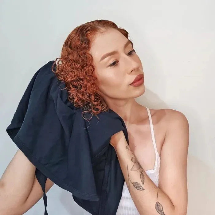 Soulta Toalha Preta Anti Frizz Para Salão – 100% Algodão – 60X80 com Botão