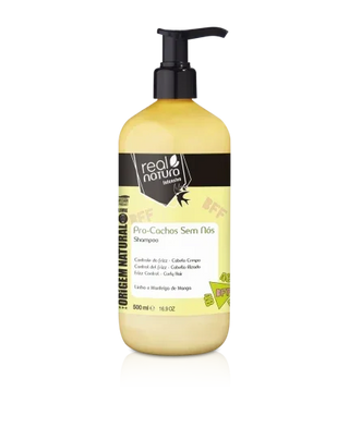 Real Natura Pro-Cachos Sem Nós Shampoo 500ml - Ilha dos cosméticos