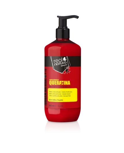Real Natura Carga Rápida de Queratina Cinderela Shampoo 500ml