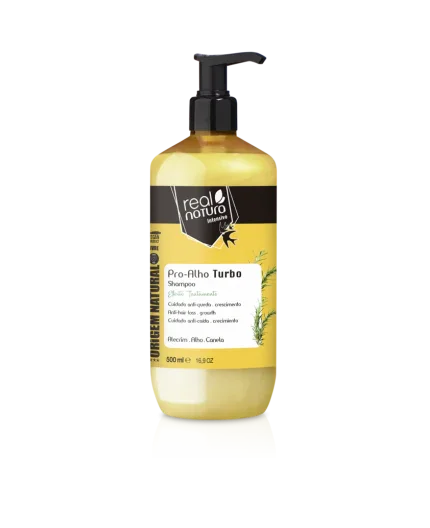 Real Natura Pro-Alho Turbo Shampoo 500ml - Ilha dos cosméticos