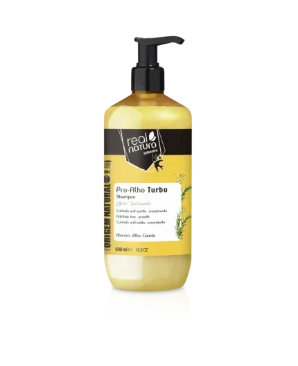 Real Natura Pro-Alho Turbo Shampoo 500ml - Ilha dos cosméticos