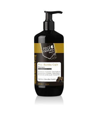 Real Natura Pro-Reparação Bomba Café Shampoo 500ml - Ilha dos cosméticos