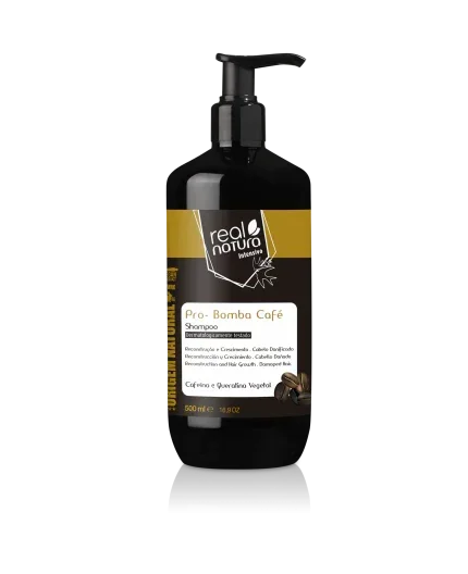 Real Natura Pro-Reparação Bomba Café Shampoo 500ml - Ilha dos cosméticos