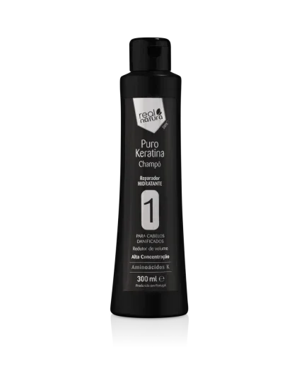 Real Natura Puro Keratina Shampoo 300ml - Ilha dos cosméticos