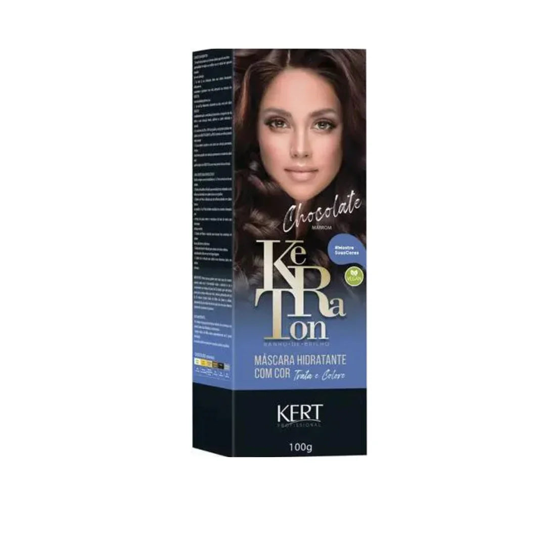 Keraton Banho De Brilho - Chocolate 100g - Ilha dos cosméticos