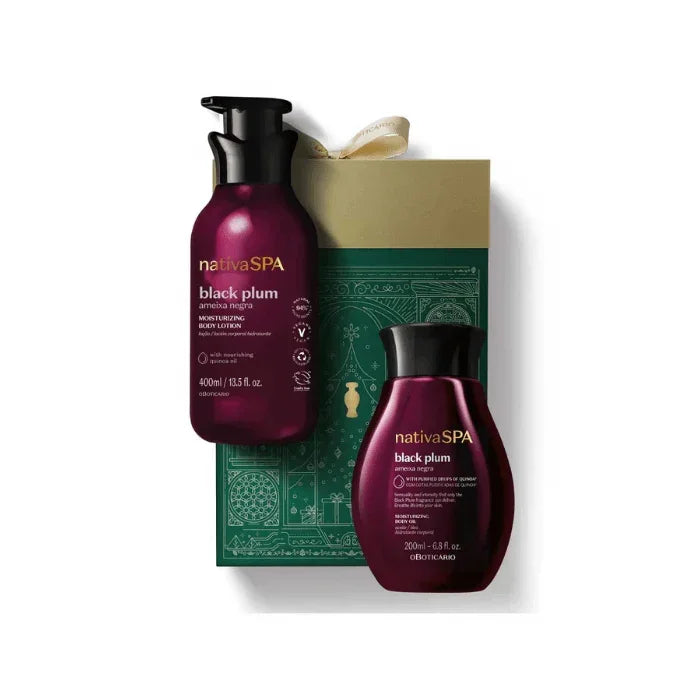 O Boticário Coffret Nativa Spa Ameixa Negra - Ilha dos cosméticos