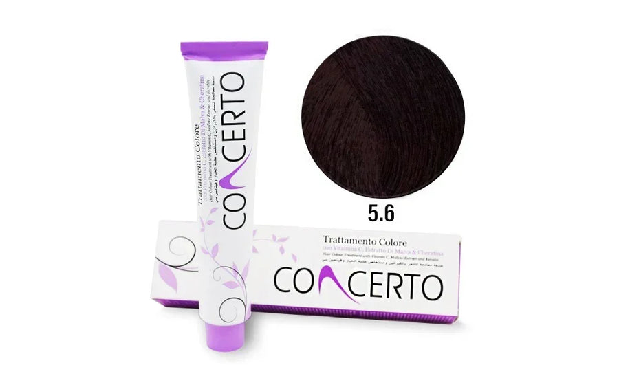 Concerto Coloração Castanho Claro Avermelhado n5.6 100ml - Ilha dos cosméticos
