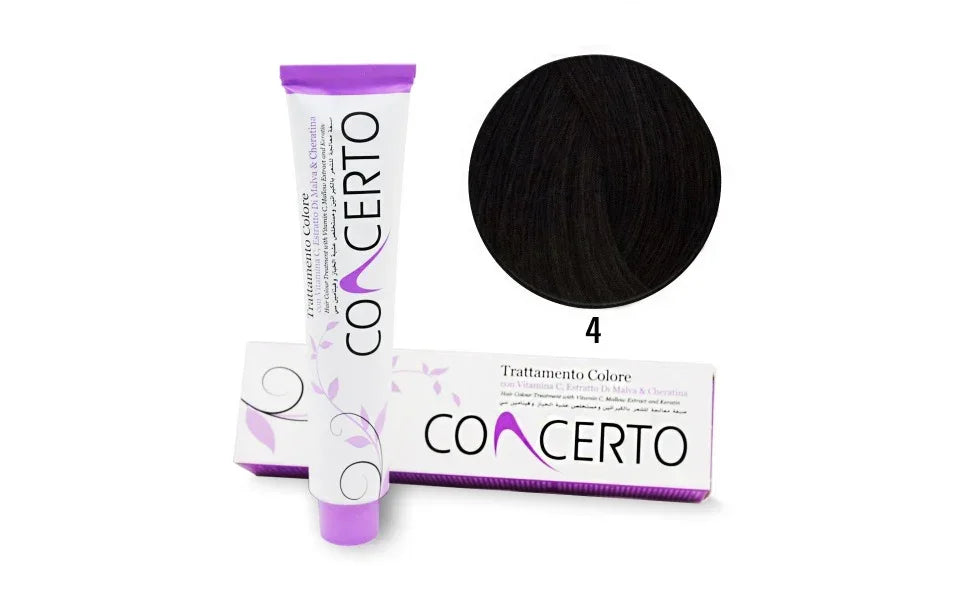 Concerto Coloração Castanho n4 100ml - Ilha dos cosméticos