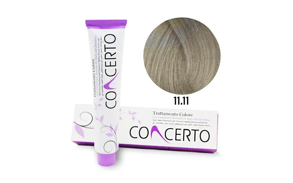 Concerto Coloração Loiro Cinza Super Platina n11.11 100ml - Ilha dos cosméticos