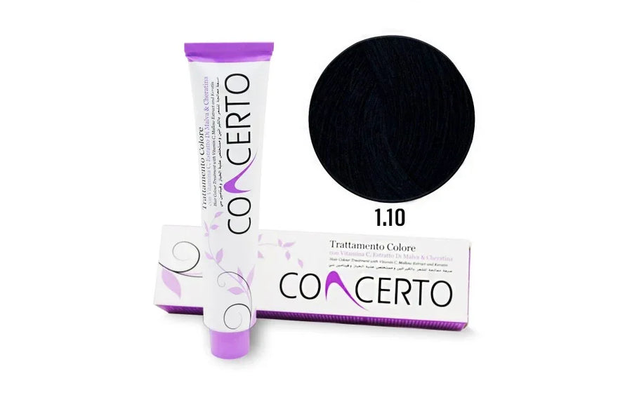 Concerto Coloração Preto Azulado n1.10 100ml - Ilha dos cosméticos