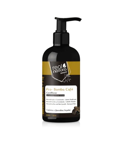 Real Natura Pro-Bomba Café Condicionador Sem Sal 300ml - Ilha dos cosméticos