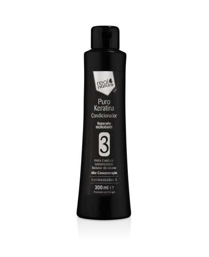 Real Natura Puro keratina Condicionador 300ml - Ilha dos cosméticos
