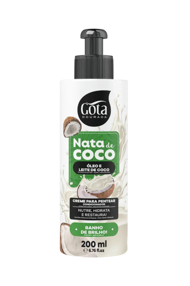 Gota Dourada Nata De Coco Creme de Pentear 200ml - Ilha dos cosméticos