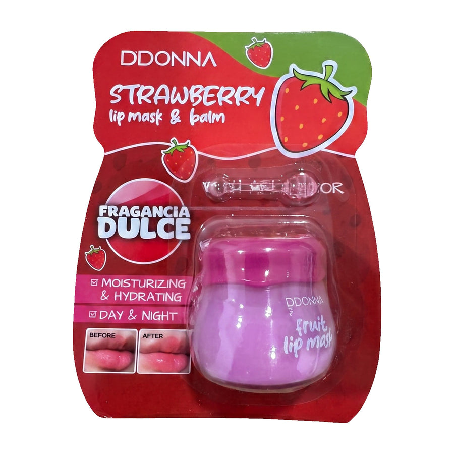 D'Donna Fruit Lip Mask e Bálsamo Labial com Aplicador 10g