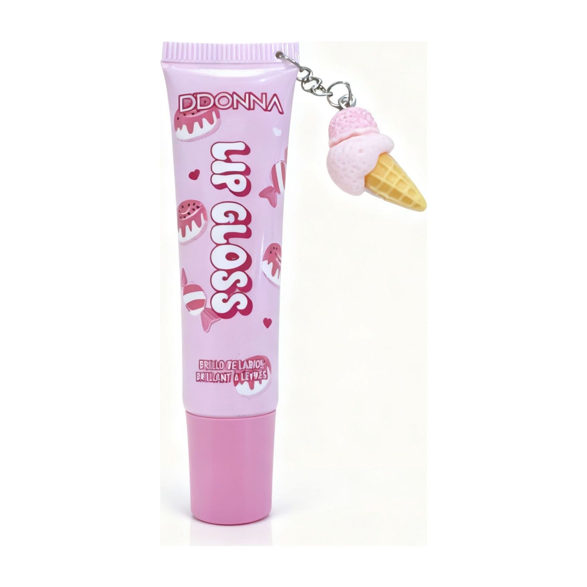 D'Donna Lip Gloss Brilho de Lábios com Pendente Doce — foto 4