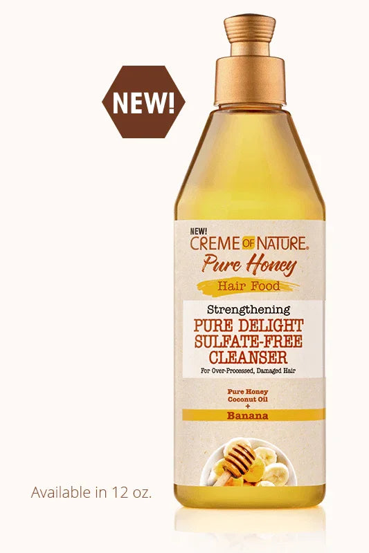 Creme Of Nature Pure Honey Hair Food Cleanser 355ml - Ilha dos cosméticos