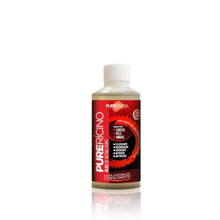 Pure Brasil Pure Rícino Óleo Cabelo Pele e Unhas 250ml - Ilha dos cosméticos