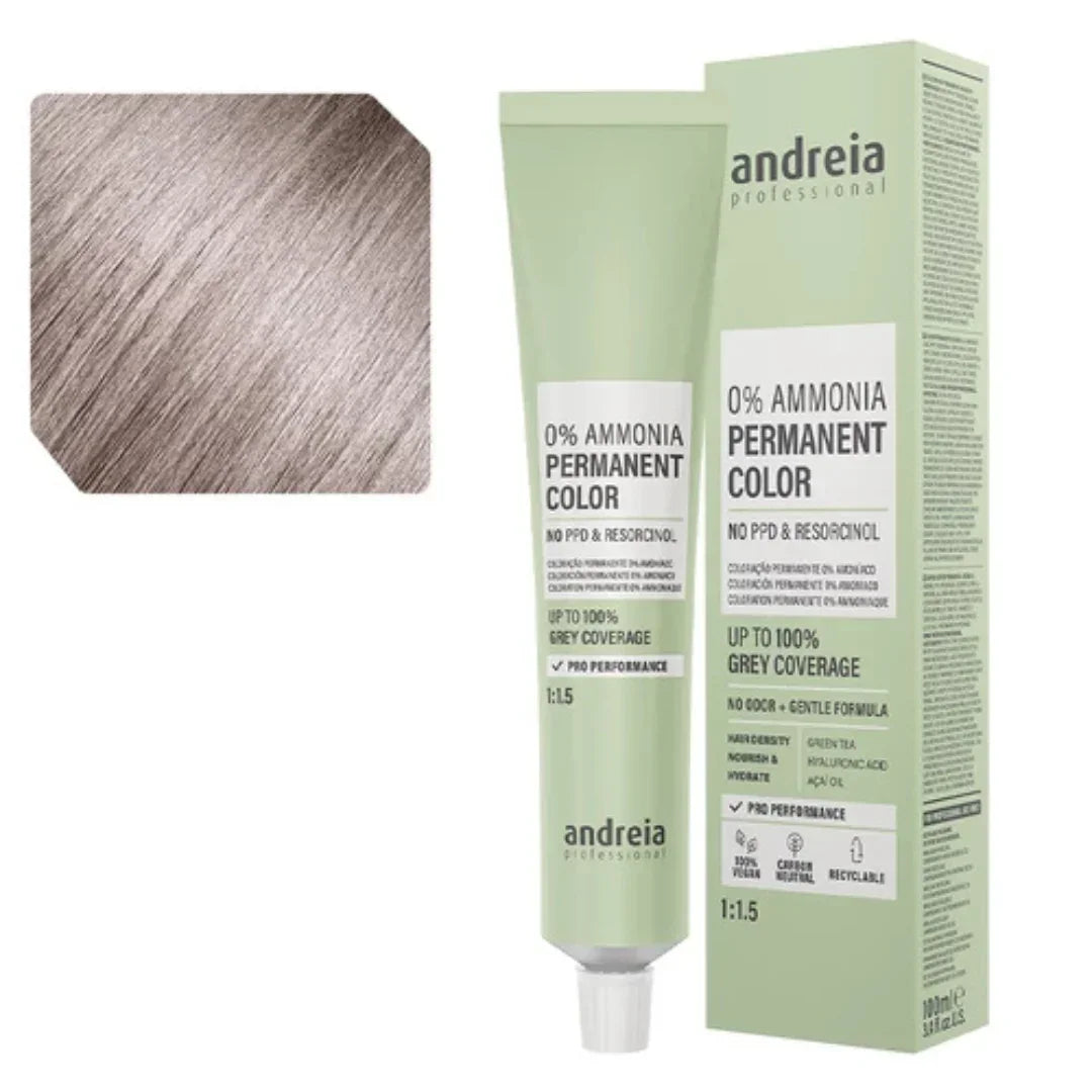 Andreia Coloração Permanente 0% Amoníaco 9.1 Louro Muito Claro Cinza - Ilha dos cosméticos