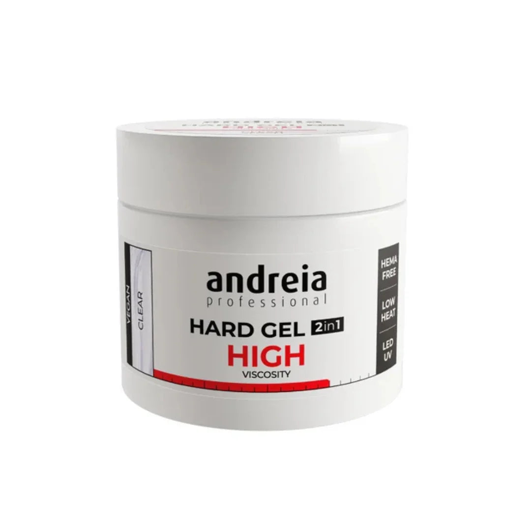 Andreia Hard Gel 2 em 1 Gel Construção Alta Viscosidade Clear 200g - Ilha dos cosméticos