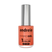 Andreia Verniz Hybrid Gel Fusion Color Coral Nude H42 - Ilha dos cosméticos