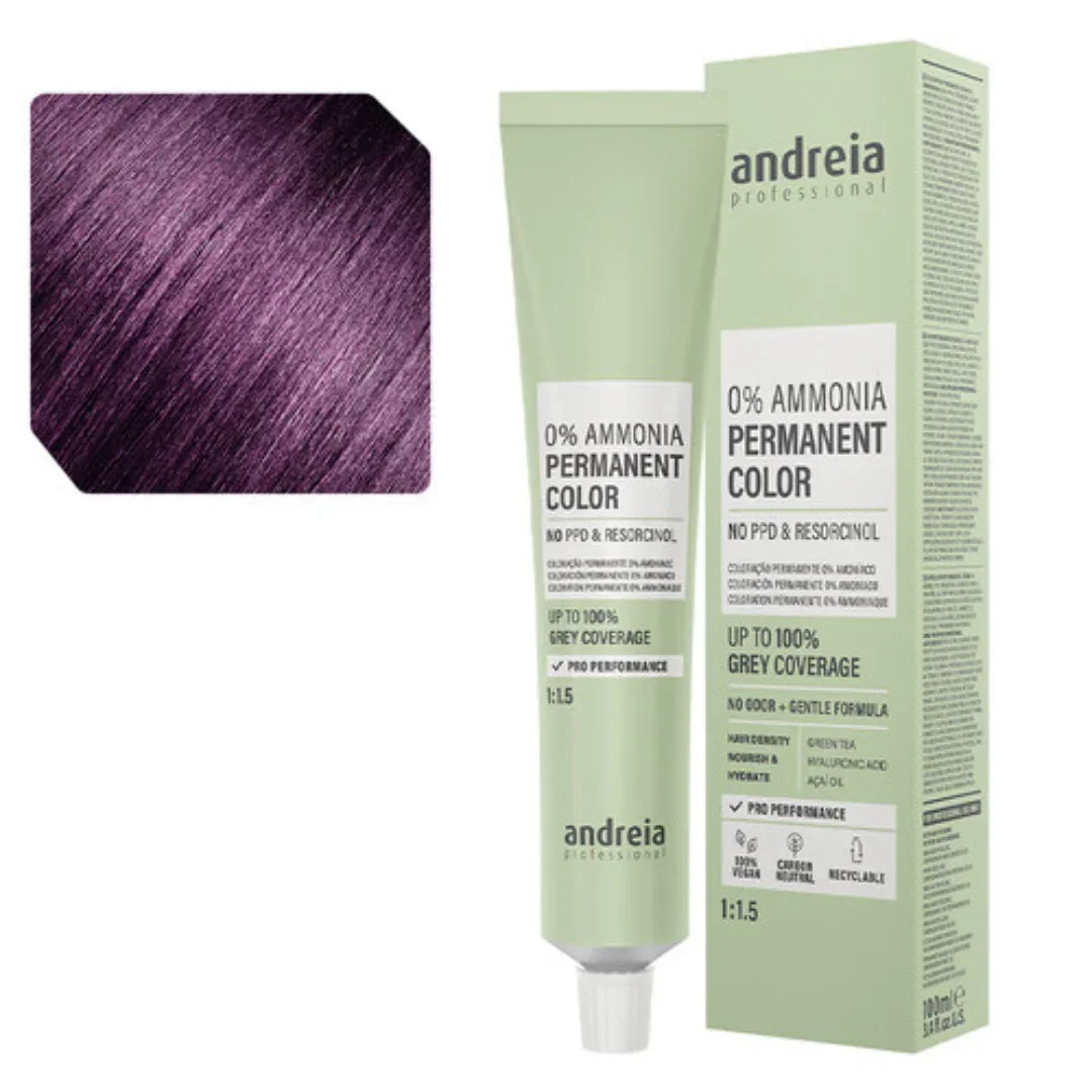 Andreia Coloração Permanente 0% Amoníaco 6.22 Louro Escuro Violeta - Ilha dos cosméticos