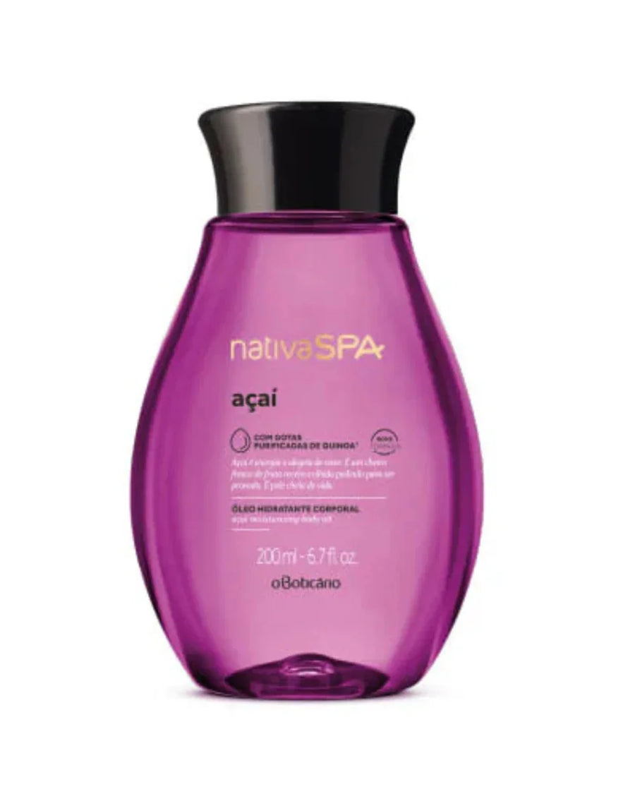 O Boticário Óleo Hidratante Corporal Nativa Spa Açaí 200ml - Ilha dos cosméticos